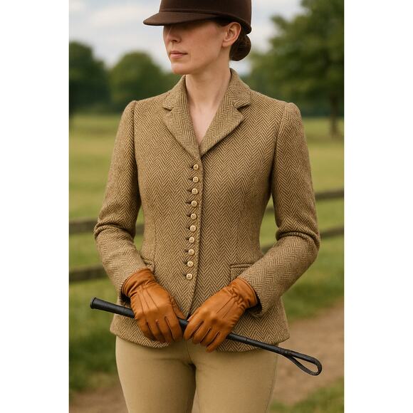 Lauren Ralph Lauren Herringbone Linen-Silk Blazer Size 4 - Picture 16 of 16